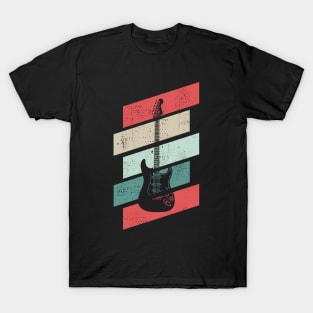 Retro Vintage S-Style Electric Guitar T-Shirt